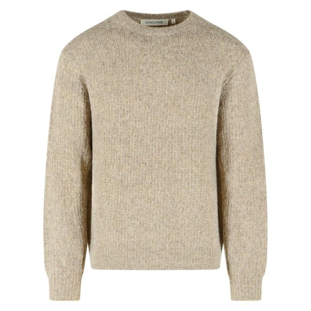Sunflower Yak Sweater In Yak Blend And Dark Oat Alpaca Men